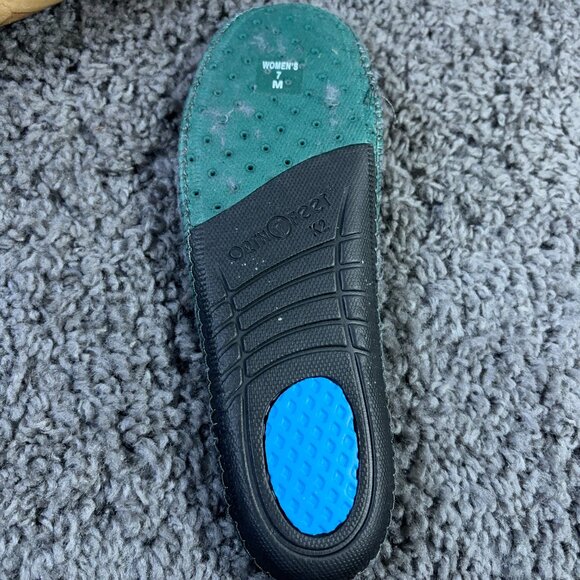 Orthofeet Shoes Charlotte Womens Size 7 Black Suede Slip On Faux Fur Orthopedic - Picture 7 of 8